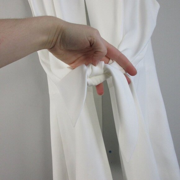 Club Monaco Vaal Vest Gile Women S White Tie Back Open Front Sleeveless 360 - Picture 10 of 14